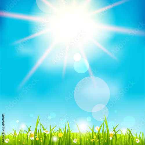 Bright summer midday