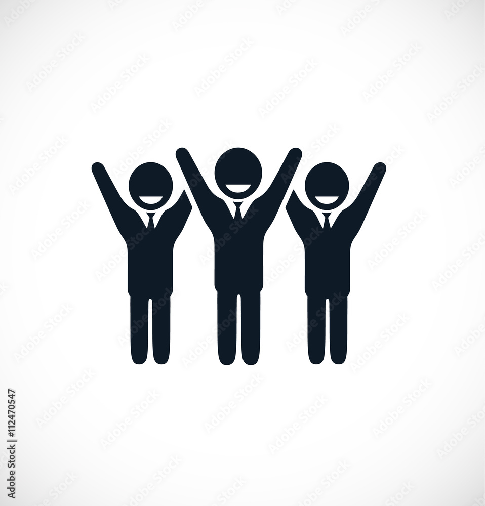 The icon of business success. The concept of goal achievement The icon of business success. The concept of goal achievement