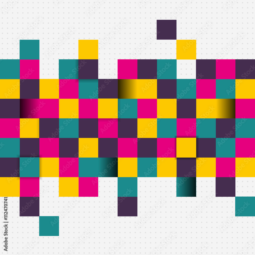 Vector Illustration of abstract squares.