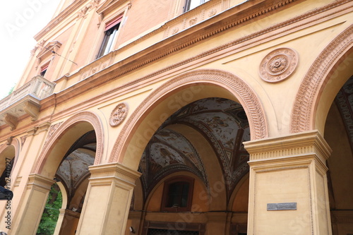 Famous portico of Bologna, Italy 
