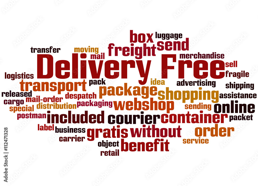 Delivery Free, word cloud concept 9