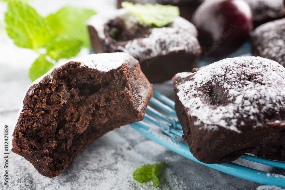 Homemade chocolate cherry brownie cake Homemade chocolate cherry brownie cake