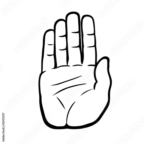 This is an illustrtion of a palm of a hand