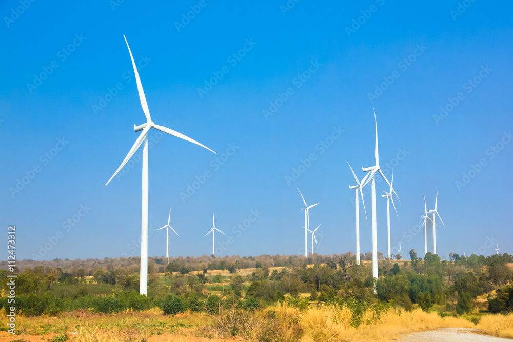 The alternative energy from wind generator farm in Thailand The alternative energy from wind generator farm in Thailand