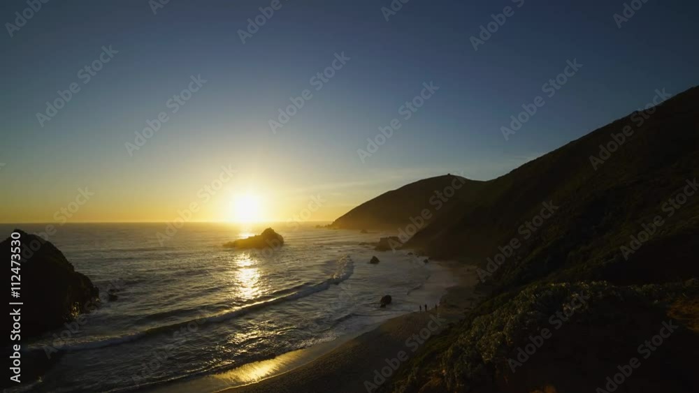 Dramatic timelapse of sunset at the famous Pfeiffer beach Dramatic timelapse of sunset at the famous Pfeiffer beach