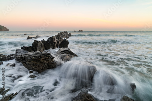 Sunrise at the coast - the Bay of Biskay