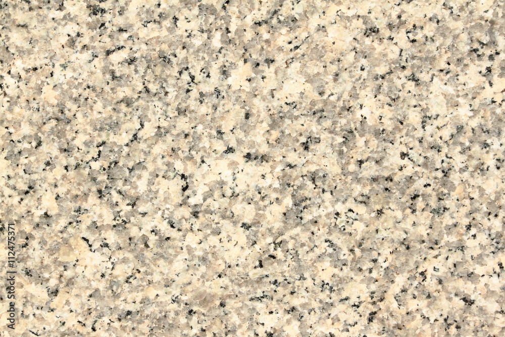 polished granite, marble stone floor show black and white grain texture