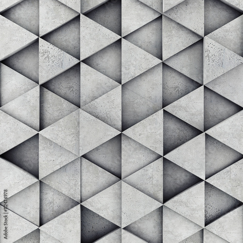 Concrete prism as a background. 3D rendering