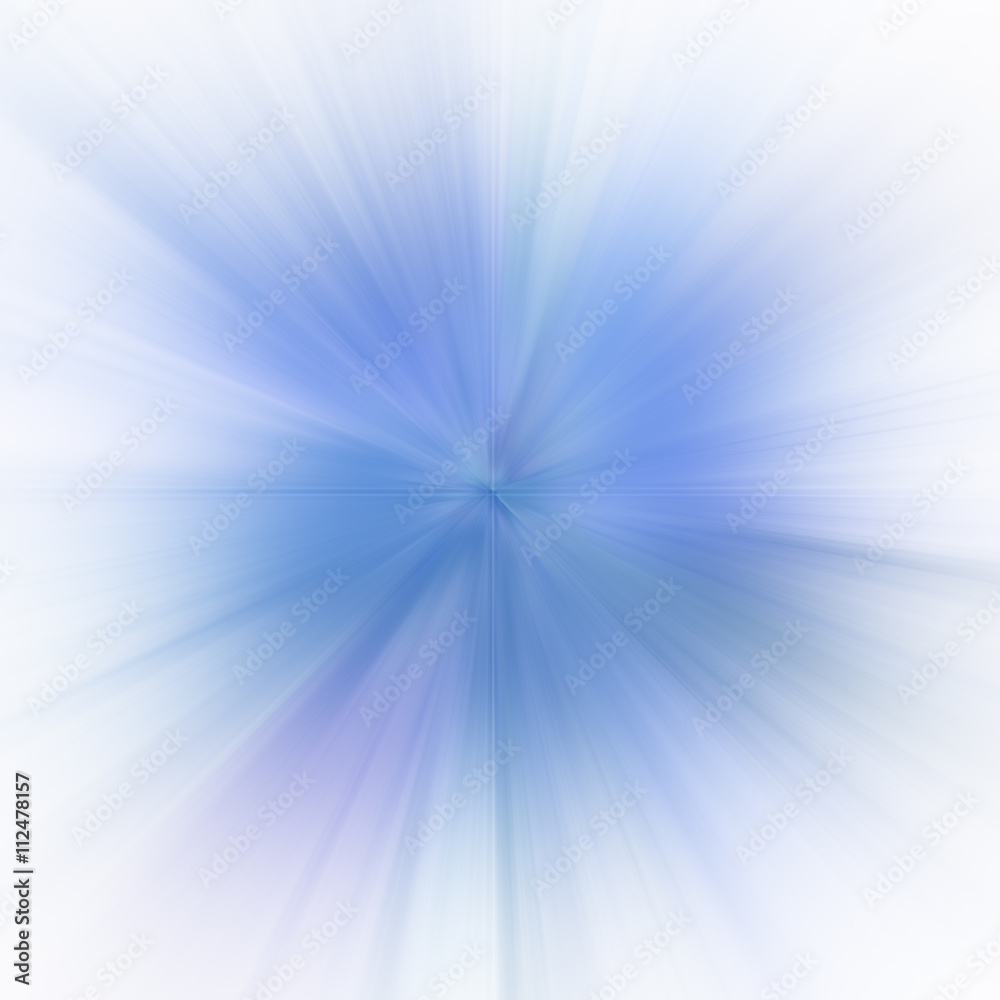 Fototapeta premium Blue sunbeam burst of light