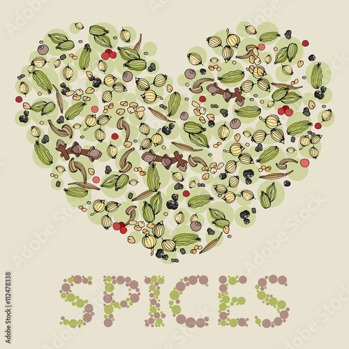 heart from spices