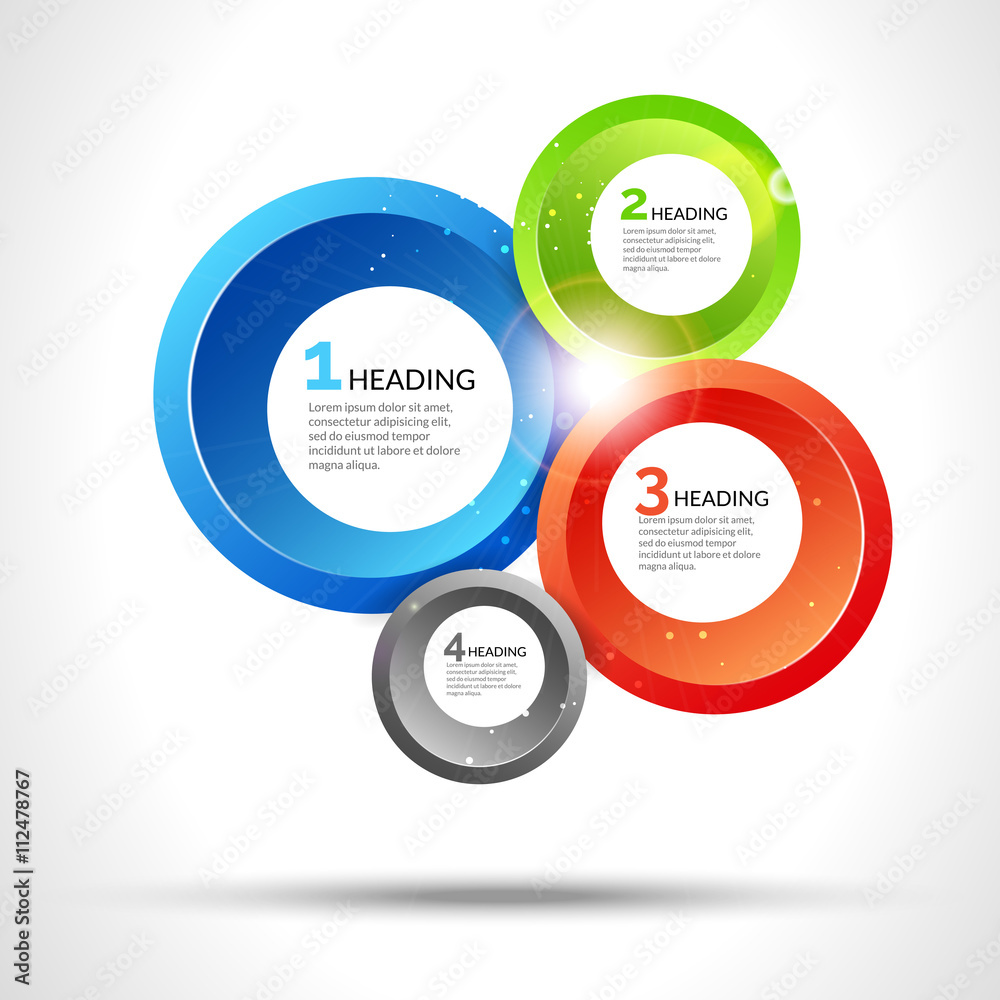 Abstract infographic trendy design, options set.1 2 3 4 Abstract infographic trendy design, options set.1 2 3 4
