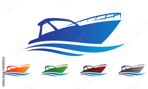 boat logo vector