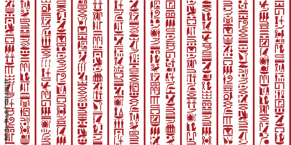Egyptian hieroglyphic writing Set 2