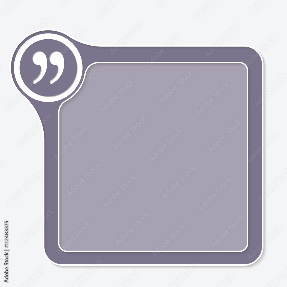 Vector frame for your text and quotation mark Vector frame for your text and quotation mark