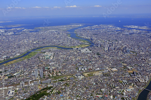 新川崎上空／Aerial view