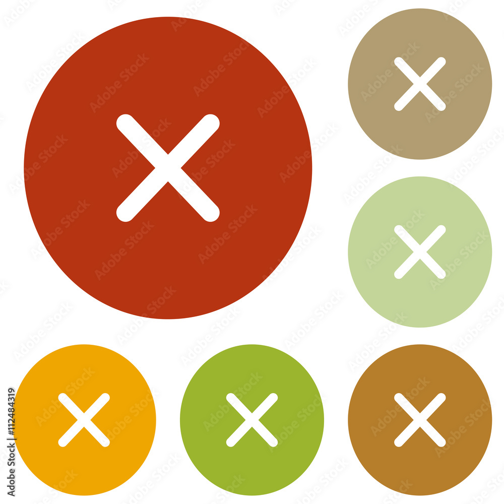 Fototapeta premium Cross sign illustration