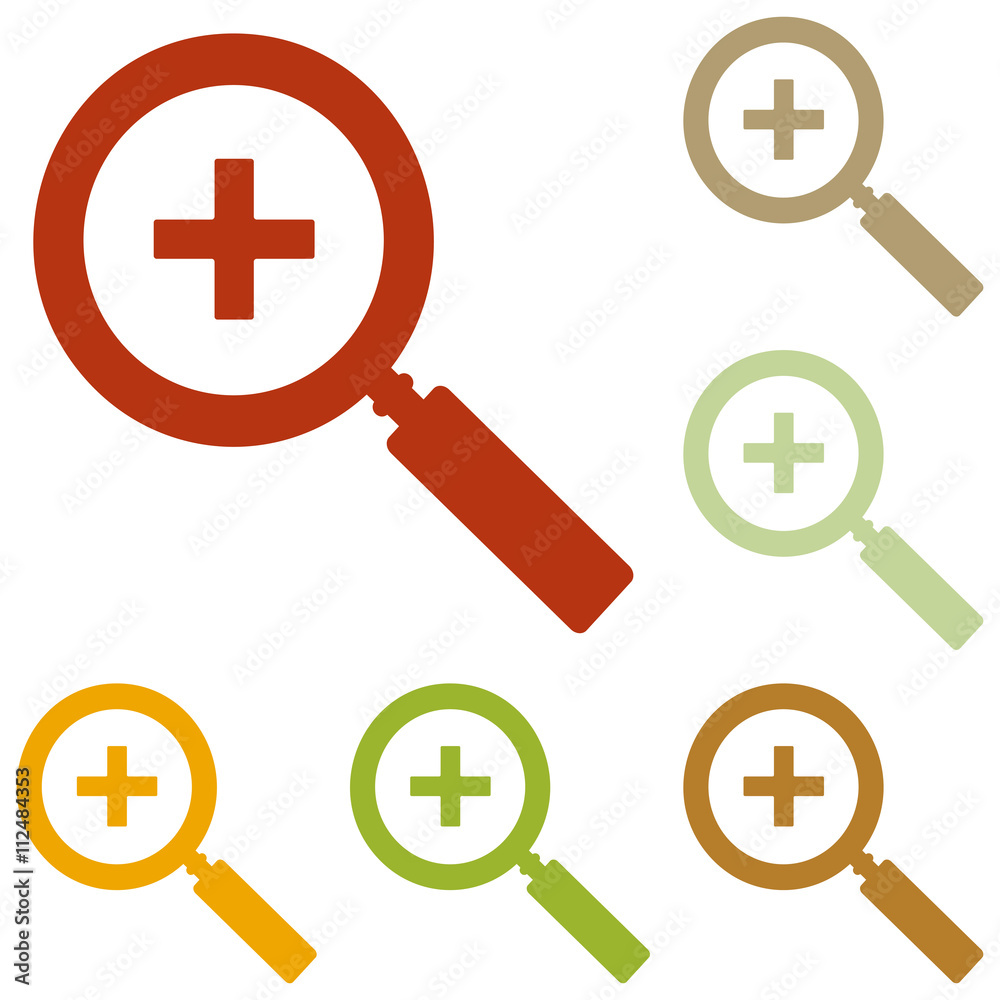 Fototapeta premium Zoom sign illustration