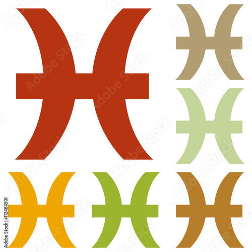 Pisces sign illustration