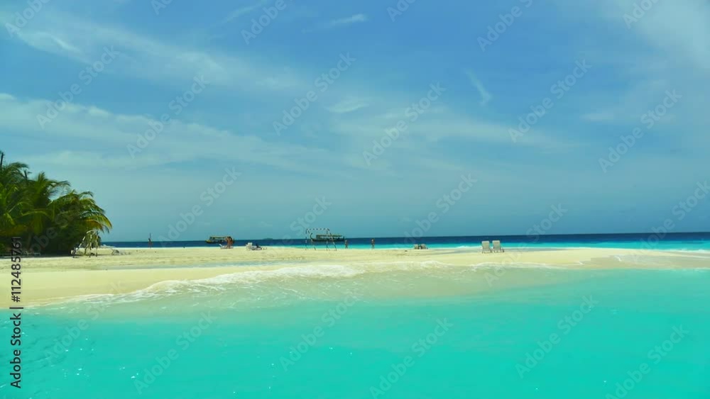 Beautiful tropical beach and sea in maldives island Beautiful tropical beach and sea in maldives island