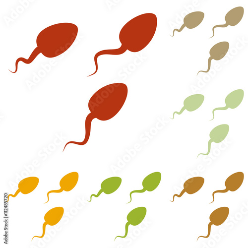 Sperms sign illustration