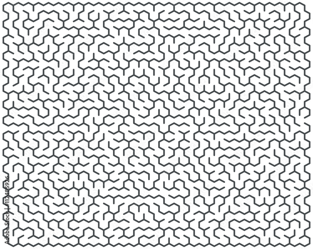 Fototapeta premium Abstract vector maze of high complexity