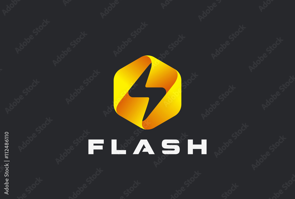 Flash Logo vector Lighting bolt Thunder Power Fast Speed icon Flash Logo vector Lighting bolt Thunder Power Fast Speed icon