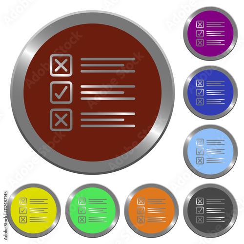 Color questionnaire buttons