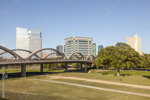 West 7th Street Bridge in Fort Worth, TX, USA