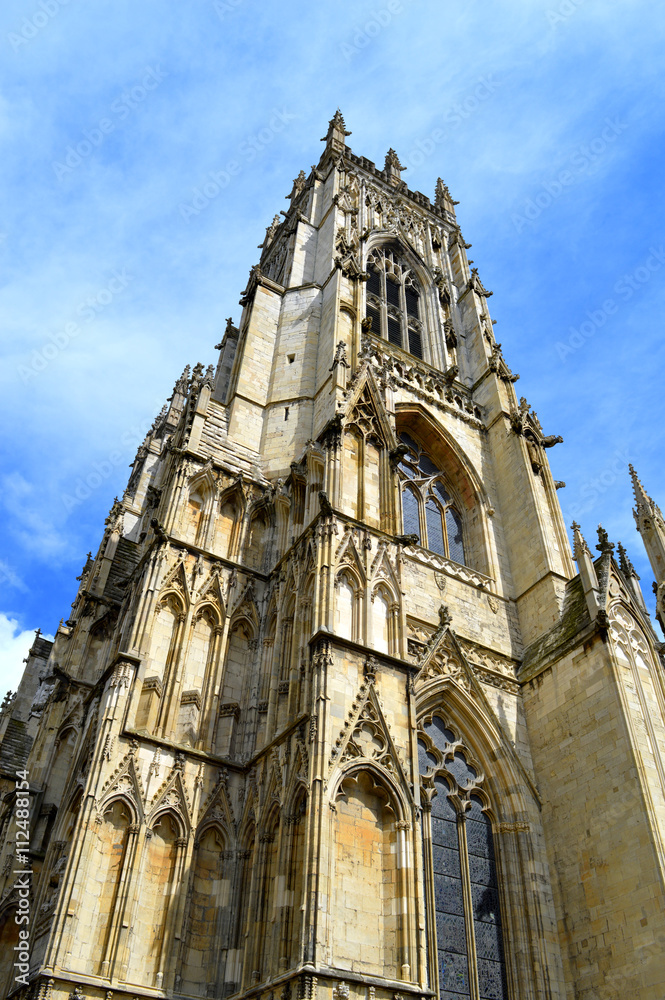 Fototapeta premium The historical York Minster the cathedral of York the largest of its kind in Northern Europe.