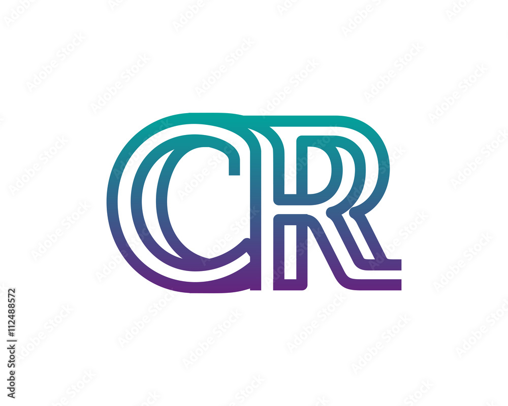 CR lines letter logo CR lines letter logo