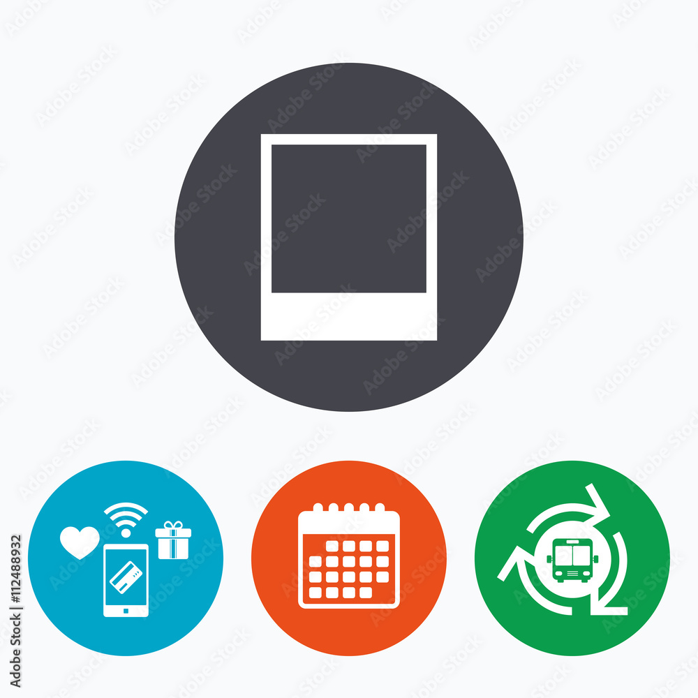 Photo frame template icon. Empty photography. Photo frame template icon. Empty photography.
