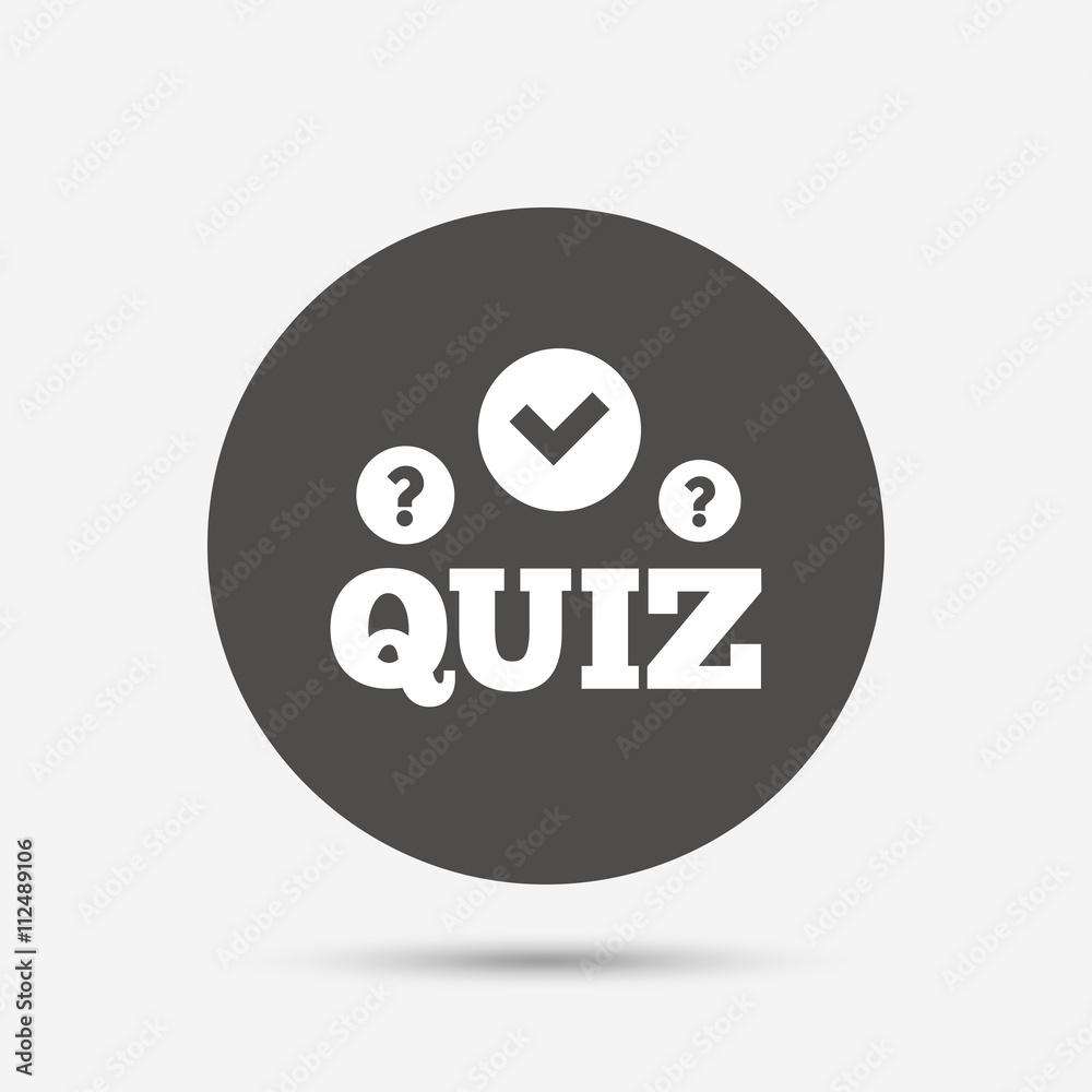 Quiz sign icon. Questions and answers game. Quiz sign icon. Questions and answers game.