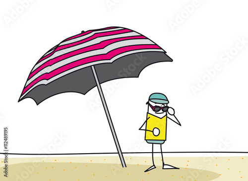 Personnage à la Plage