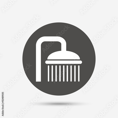 Shower sign icon. Douche with water drops symbol
