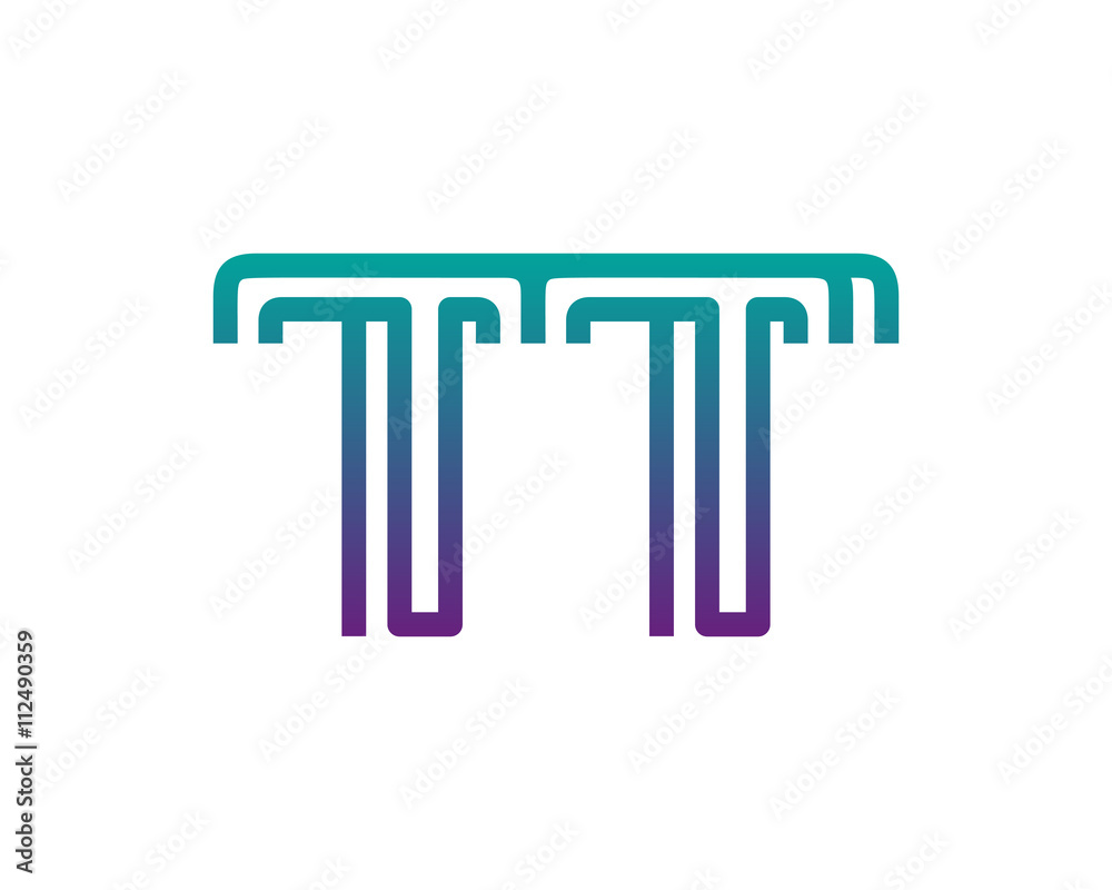 TT lines letter logo TT lines letter logo