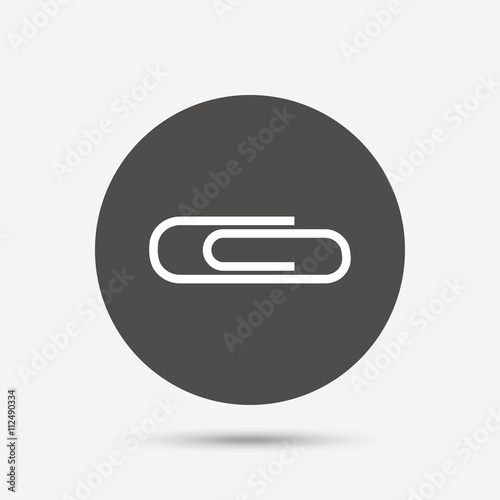 Free Download Paper clip sign icon. Clip symbol. - GFXLoad