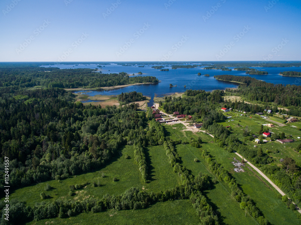 Aerial Karelia view, Russia