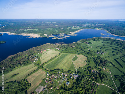 Aerial Karelia view, Russia photo