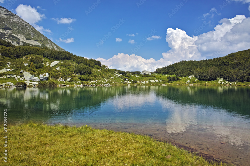 Amazing landscape of Muratovo lake, Pirin Mountain, Bulgaria