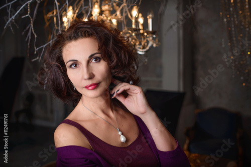 Wallpaper Mural Gorgeous woman of 50 years in the studio Torontodigital.ca