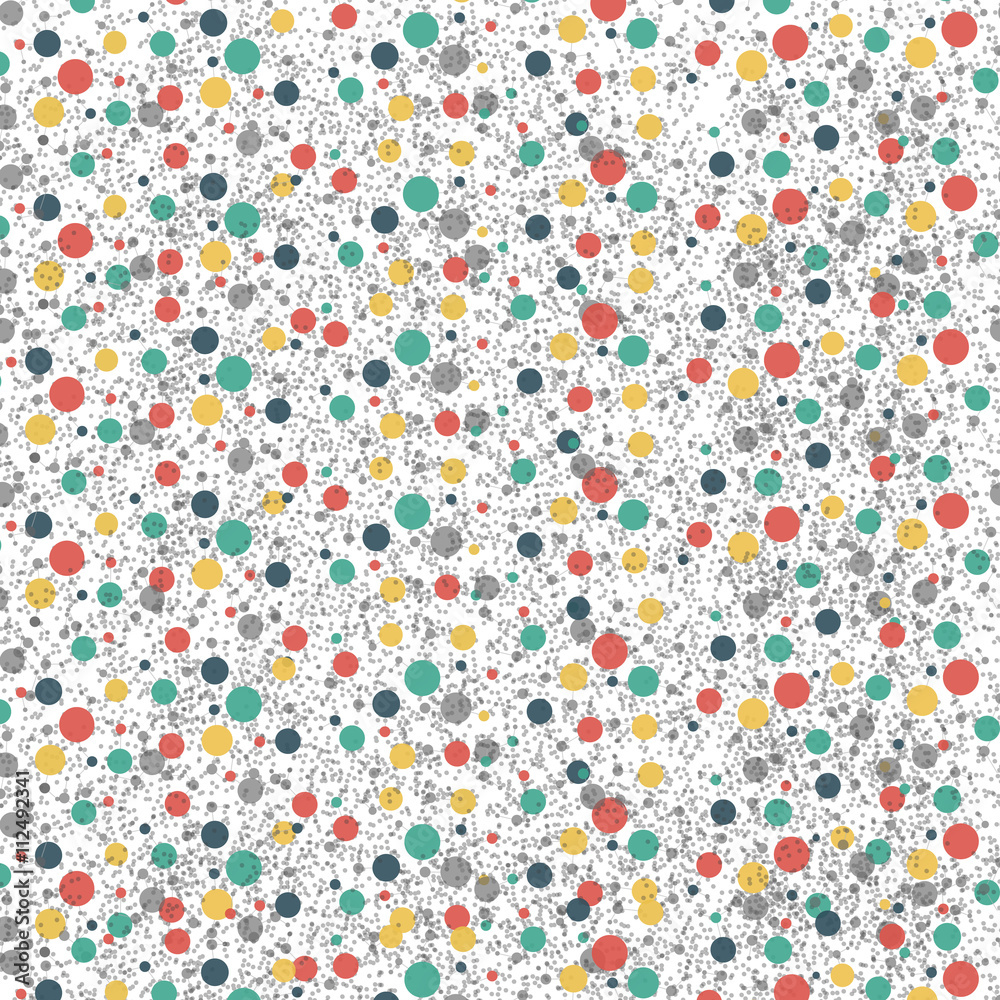 Colored circle seamless pattern
