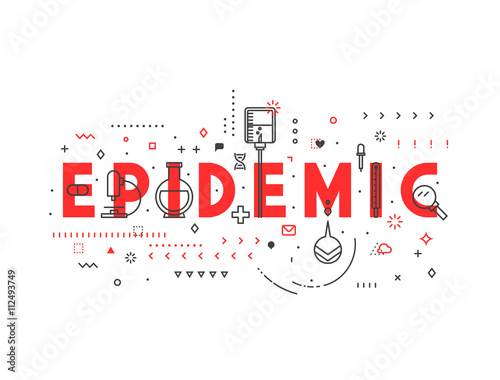 Medicine concept Epidemic. Creative design elements for websites, mobile apps and printed materials. Medicine banner design