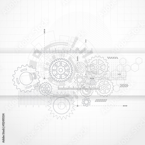 Abstract Technology Background