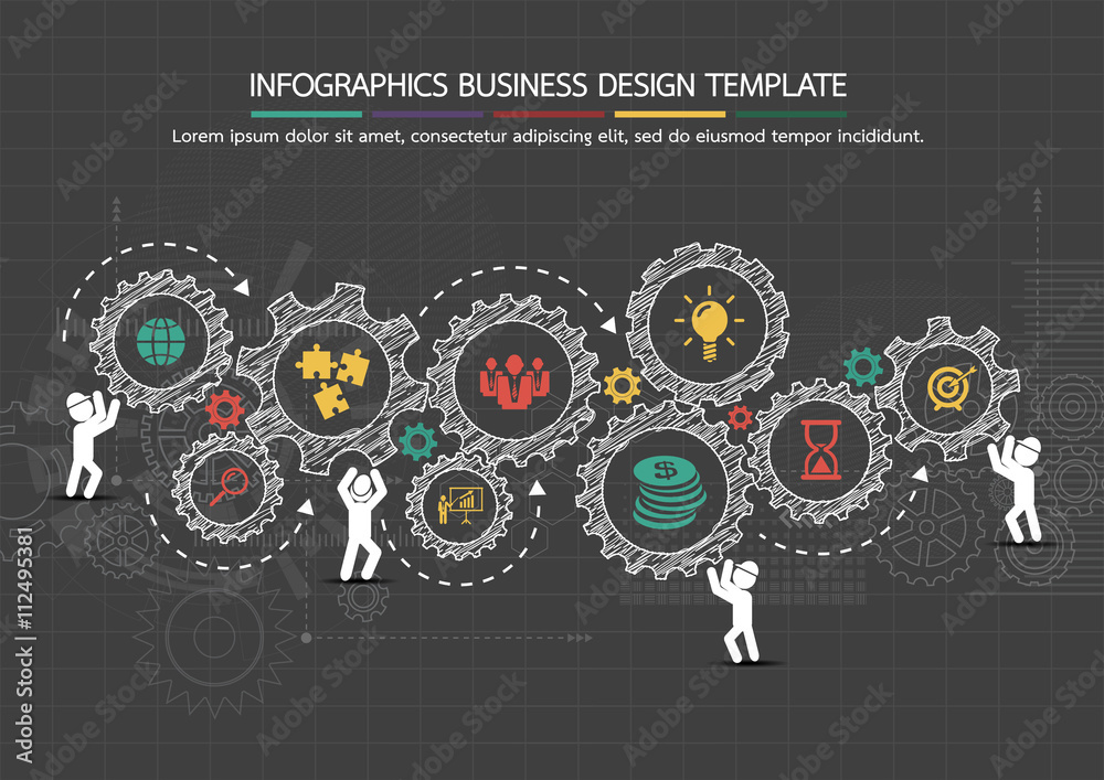 Infographics business design template Infographics business design template