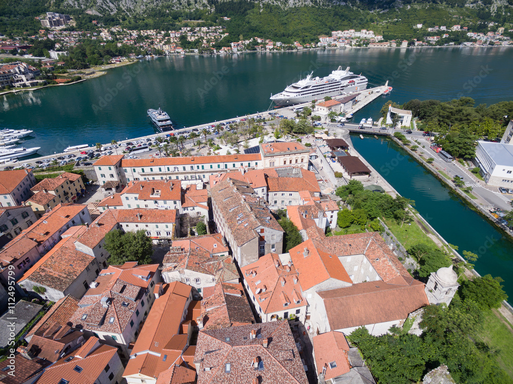 Aerial view of Kotor