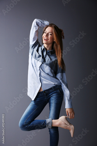 Beautiful young woman in sh...