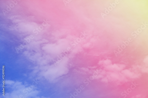 Multicolored clouds in the sky, Blue sky and clouds