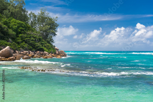 Tropical beach. The Seychelles