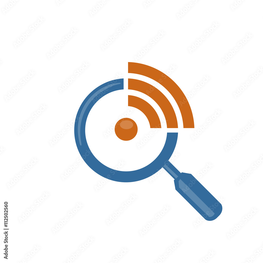 magnifying glass, ceo online, web search and find or zoom logotype concept magnifying glass, ceo online, web search and find or zoom logotype concept
