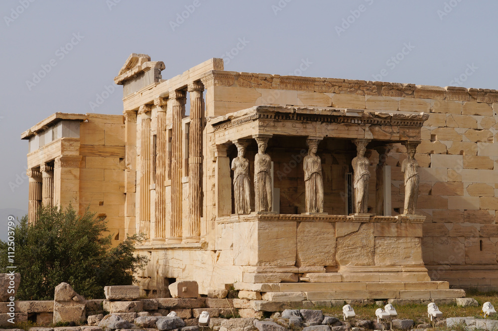 Fototapeta premium Caryatides of Erechtheion at Acropolis in Athens, Greece.